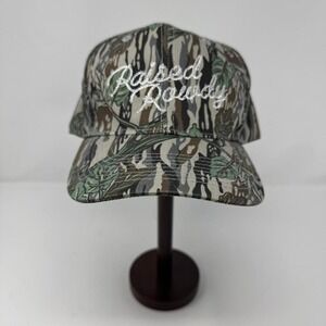 Raised Rowdy Realtree Camo Snapback Hat Cap OSFA Adjustable Hunting Outdoor